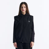 THIN NYLON HOOD VEST (2color)