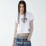 DISNEY i LOVE 101 DALMATIAN CROP TOP_WHITE