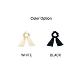 26SS★ Ribbon Tail Embroidery Hair Scrunchie