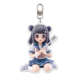 Brush Girl Keyring (Pigtails)