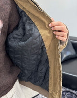 Kira Vintage Quilted Hooded Jumper
