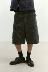 Camo Field Cargo Shorts (Washed Gray)