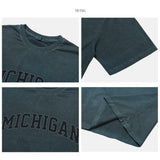 OVER FIT MICHIGAN PIGMENT HALF T-SHIRT