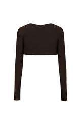 LEOTARD BOLERO CARDIGAN_Mocha