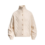 Elora Twist Cable Sweater Cardigan