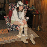 Merry 0011. Velcro Shearling Boots - 3colors