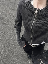 Y2KバックポイントXストラップビジョワイドルーズフィットデニムロングパンツ (ブラック)