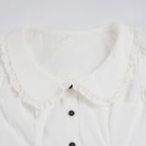 Milena Lace Collar Blouse