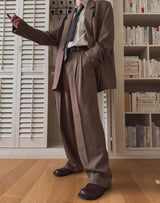 Tony Adjust Long Wide Slacks Blazer Set