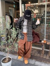 SLOW TWO-WAY CHECK SHIRT (2C)