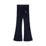 テクスチャードニットトレーニングパンツ[Navy]