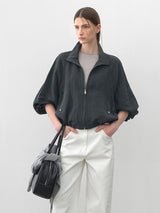 (JP-572)CREASE HIGH NECK JUMPER
