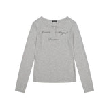 (DUC) GA ヘンリーネック長袖Tシャツ グレー