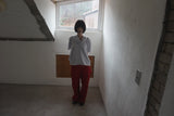 color wide pants