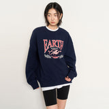 UNISEX EARTH グラフィックオーバースウェット[ネイビー]