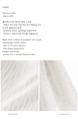 White Jane Scarf Unbalanced Blouse