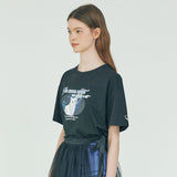アクチュアリーアキャットTシャツ - ブラック