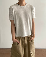 ソフクロップワッフル半袖Tシャツ