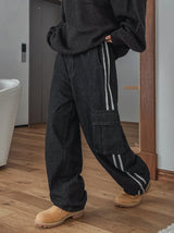 Elmo Side Line Cargo Denim Pants