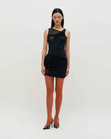 In&Out Sleeveless Dress _ BLACK