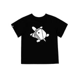レディース タートル ロゴ T シャツ - ブラック