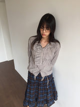 Edinburgh pleated blouse (2color)