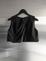 Cloud Nylon Crop Blouse