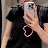 [MADE] Leopard (Purple) Epoxy Silver Bumper iPhone Case