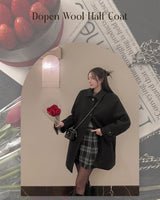 Wool half coat