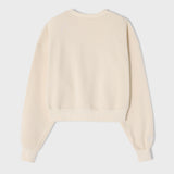 テニスボールソフトクリームクロップドスウェットシャツ [For women]