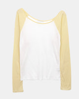 Ella Raglan One Shoulder Long Sleeve T-Shirt
