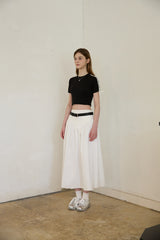 TIDY FLARE LONG SKIRT (2 COLORS)