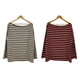 Sweet Stripe Off-Shoulder