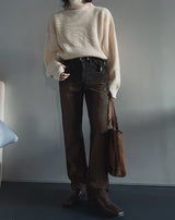 Nut Washed Bootcut Denim