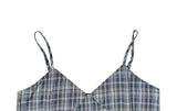 Gaps Check Bustier String Sleeveless One Piece