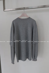 Bart Layered Oversized-Fit Sweatshirt