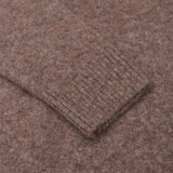 ALPACA SHAGGY KNIT MOCHA