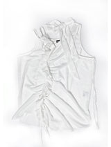 MASH FLOWING SLEEVELESS . WHITE