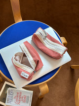 Clam round pencilcase _ Corduroy warm tomato