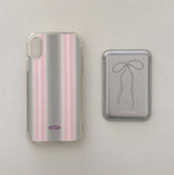[MADE]  Twinkle ribbon magsafe card wallet(ver.1)_PINK