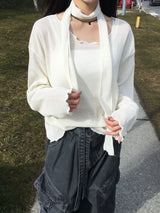 [Muffler Set] Mood Ribbon Daily Knit (4c)