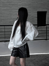 [unisex] summer cool see-through hooded zip-up (2color)