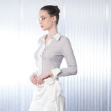 Lace Veil Shirt [Gray]