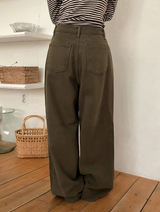 Warm Cotton100 Balloon Fit Wide Pants (5color)