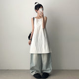 V-T A-Line Simple Round Dress