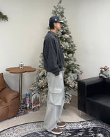 ペロンピグメントカラーストライプスウェットシャツ