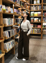 [BELLIDE MADE] Muted V-neck Long Sleeve Cardigan