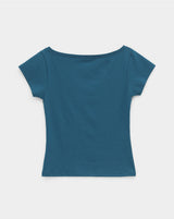 [MADE] Cheeky Off Shoulder Short Sleeve Tee