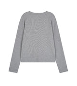 サードワッフルヘンリーネックフィンガーホールTシャツ