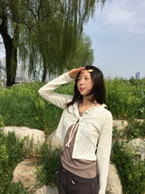 Crochet Frill Cardigan (2color)